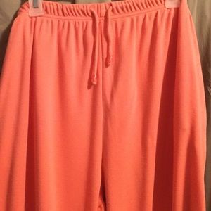 LBW Knits orangey-peach capris